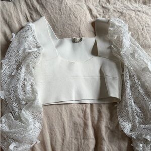 Free People Butterfly Sleeve Blouse